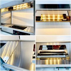 【動作良好】エイシン電機/ホットショーケース/TBHS-600S/2015年製/幅600mm/テンポス/業務用/保温ショーケース/飲食店/コンビニ/厨房機器/E0EX0114の画像