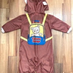 美品【ハロウィン🎃にも】おさるのジョージ　なりきり　コスチューム　仮装　ロンパース　サイズ90-95の画像
