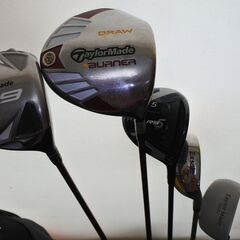 【底値！】ゴルフセット１式・キャディバッグ mizuno intage　3-９番＋SW.FW.PW⁺ドライバー２本⁺FW 5番（訳あり品）＋６番ユーティリティ＋テーラーメイドパター　マレット型の画像