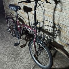 中古自転車 6段変速 20インチ 折り畳み 軽整備済み 防犯登録対応 町田市 相模原市 MM860の画像
