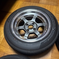 RAYS MTE37V-405 7.5J+5 14inch Formula Silver の画像