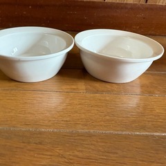 (取引中)猫用猫陶器食器 餌入れ 水飲み  の画像