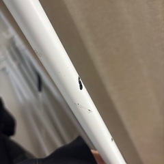 白ラック キャスター付きの画像