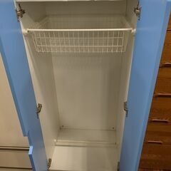 ワードローブ ブルー IKEA  幅60×高さ128×奥行52cmの画像