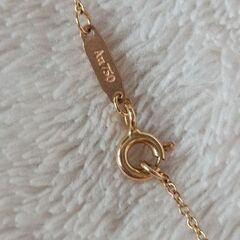 Tiffany&Co. Return to ミニ ダブルハートタグ ペンダント 18K イエロー ゴールド ブルー エナメルの画像