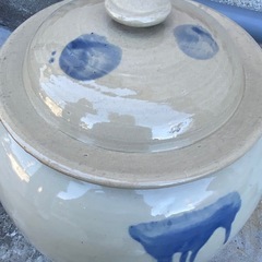 蓋付き　壺　美品の画像