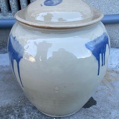 蓋付き　壺　美品の画像