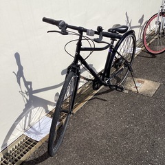 🚲春日市🚲クロスバイク🚲700C🚲黒色🚲6段ギア付き🚲H T23011894🚲No328の画像