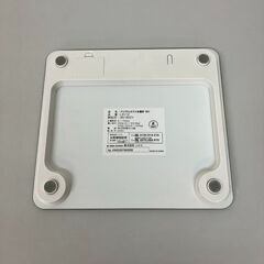 stp-3476　ニトリ　デジタル体重計　ヘルスメーター　ホワイト　白　電池式　ガラス天板　シンプル　コンパクト　ボディスケール　脱衣所の画像