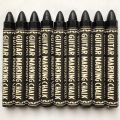 ギターマーキングチョーク 黒 14本(新品未使用9本＋使用済5本)の画像