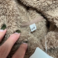 くまさんポンチョ70-90cmの画像
