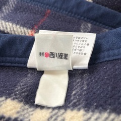 バーバリー　毛布　シングル　ネイビー　ウール　西川産業　の画像