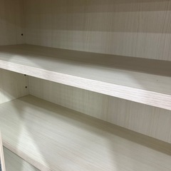 本棚 2枚扉 ホワイト【取りに来れる方限定】の画像