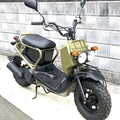 ☆即乗り　きれい　ズーマー　ホンダ　１発始動 点検整備済 良品 AF58 ズーマー 希少　2003年　カムフラージュグリーン キャブ車 メットイン付き　和歌山市の画像