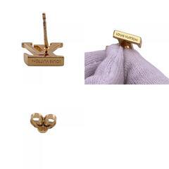 ルイヴィトン LOUIS VUITTON ピアス ブックル ドレイユ LVアイコニック M00610 ゴールドの画像