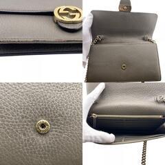 グッチ GUCCI ショルダーバッグ チェーンウォレット 510314 グレーの画像