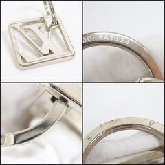NR35　ok06529tm【LOUIS VUITTON】イニシャルフレーム キーリング シルバー M61000の画像