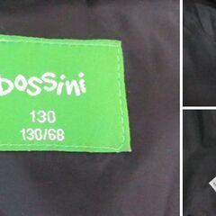 ( M-977 )bossini ボッシーニ キッズ 子供 ダウンジャケット アウター １３０サイズ ブラック 黒 中古の画像