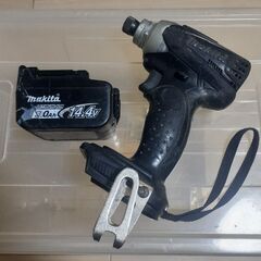 マキタ　充電式インパクト14.4v　TD133D　本体とバッテリー1個の画像