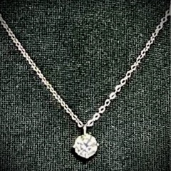 （交渉中）モアサナイト 1ct ネックレス シルバー925 人工モアサナイト 21332568の画像