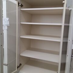 ★リユースのサカイ水戸店★  食器棚 ホワイト系 H184×D48×W60 クリーニング済み MT5939の画像