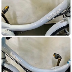 1年保証 送料無料　ブリヂストン　ビッケ2 20インチ　水色　電動アシスト自転車　g130の画像