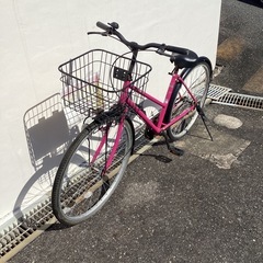 🚲店頭在庫40台🚲春日市🚲26インチ自転車🚲自転車🚲ピンク🚲 SRG003893🚲No289の画像