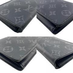 ルイヴィトン LOUIS VUITTON 長財布 モノグラムエクリプス ポルトフォイユブラザ M61697 ブラックの画像