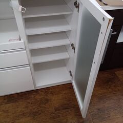 ★リユースのサカイ水戸店★ NITORI レンジ台 ホワイト H101×D50.5×W88 クリーニング済み MT5940の画像