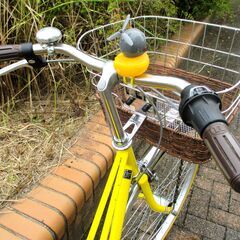 中古自転車 Mixte City 実用 自転車 6段変速 26インチ LEDオートライト イエロー 通勤 通学 近所のお出掛けなどにの画像