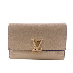 ルイヴィトン LOUIS VUITTON 三つ折り財布 LVロゴ ポルトフォイユ カプシーヌ コンパクト コンパクトウォレット M62159 ベージュの画像
