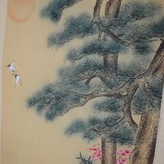 [1641] 高砂図 掛け軸 夫婦円満 縁起物の画像