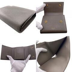 セリーヌ CELINE 三つ折り財布 スモールトリフォールド グレーの画像