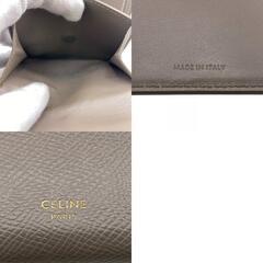 セリーヌ CELINE 三つ折り財布 スモールトリフォールド グレーの画像