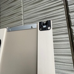 f●■【未使用品】大建 イエリア・クローク収納 折戸ユニット 縦木目ウッド扉 フラットタイプ【特注ミラー付FFB32032WH/FFB30022WH】の画像