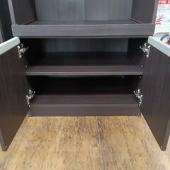 ★リユースのサカイ水戸店★  食器棚 ダークブラウン H178×D39.5×W60 クリーニング済み MT5941の画像