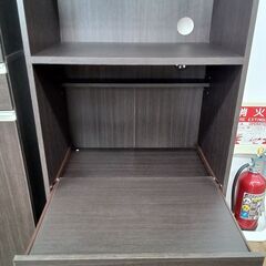 ★リユースのサカイ水戸店★  食器棚 ダークブラウン H178×D39.5×W60 クリーニング済み MT5941の画像