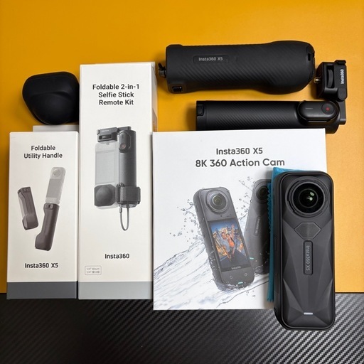 insta360 x5 （3m位の自撮り棒、リモコン付）