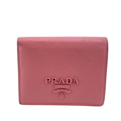 プラダ PRADA 二つ折り財布 サフィアーノレザー サフィアーノ ピンクの画像