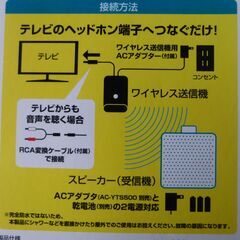 ワイヤレスお手元スピーカー YWTS-800 山善 簡単に使えます　１の画像