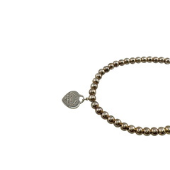 ティファニー TIFFANY&Co. ブレスレット ミニハートタグ ビーズ リターントゥティファニー 925 5.8g シルバーの画像