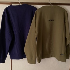 【お譲り先決定】メンズです　GUのトレーナー２枚　MとL　の画像