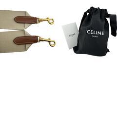 セリーヌ CELINE ストラップ ロゴ ベージュの画像