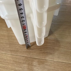 美品、ダイソー収納　ホワイト4点セットの画像