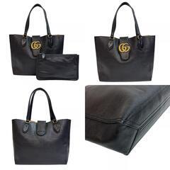 グッチ GUCCI トートバッグ GGマーモント 652680 ブラックの画像
