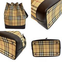 バーバリー BURBERRY ハンドバッグ ノバチェック 巾着 ベージュの画像