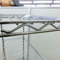 メタルラック 4段 幅90×奥行40×高さ150cm スチールラック 高さ調整可能 棚 サビ多い 札幌 西野店の画像