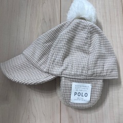 【美品】ベビー秋冬用帽子🧢2点セット【POLO BABY/西松屋】の画像