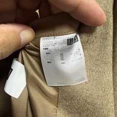 試着のみ】UNIQLO U ジャージーテーラードジャケット　Lの画像