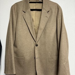 試着のみ】UNIQLO U ジャージーテーラードジャケット　Lの画像
